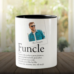 Onkel Funcle Definition Foto Zweifarbige Tasse