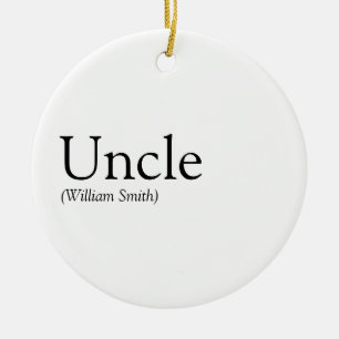 Onkel, Functional Modern Definition Black und Whit Keramik Ornament