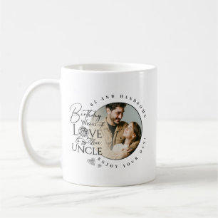 Onkel Geburtstags Minimalist Design Kaffeetasse