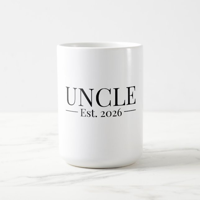 Onkel gegründet 2026 kaffeetasse (Mittel)