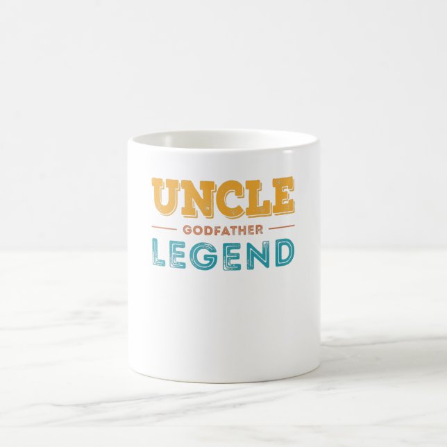 Onkel Godvater Legend christliche Taufe Kaffeetasse (Mittel)