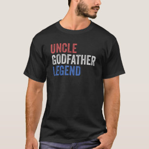Onkel Godvater Legend Rot Weiß und Blau T-Shirt