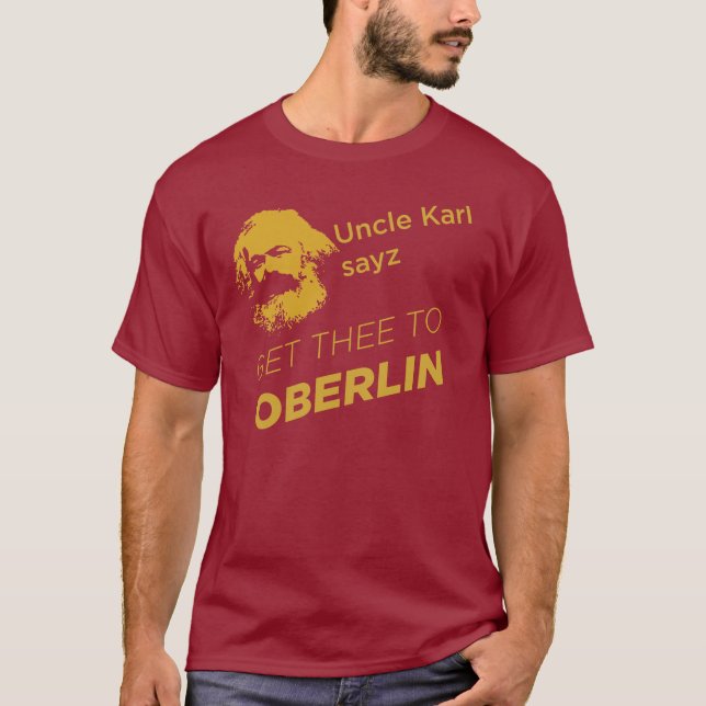 Onkel Karl: Rot/Dunkelheit T-Shirt (Vorderseite)