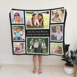 Onkel Liebe Sie FotoCollage Fleecedecke