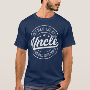 Onkel Mann Mythos Schlechter Einfluss Emblem Desig T-Shirt