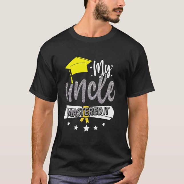 Onkel Master-Abschluss-Geschenke T-Shirt (Vorderseite)