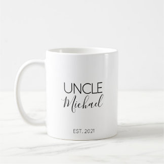Onkel Name Schwangerschaft Ankündigung Geschenk Ka Kaffeetasse