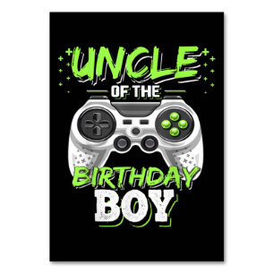 Onkel of the Birthday Boy Matching Video Game Tischnummer