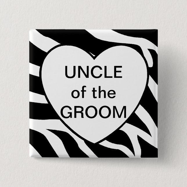 Onkel Of The Groom Button (Vorderseite)