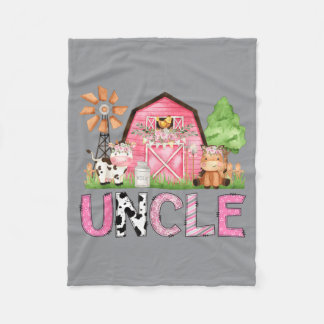 Onkel Pink Farm Tier Geburtstag Kinder passend Fleecedecke