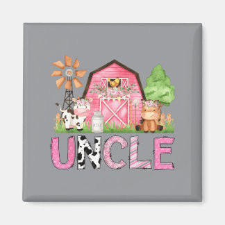 Onkel Pink Farm Tier Geburtstag Kinder passend Magnet