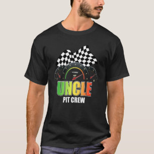Onkel Pit Crew Car Racer Familie Matching Racing T-Shirt