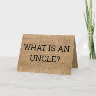 Onkel Pregnancy Announccard for Brother Dankeskarte