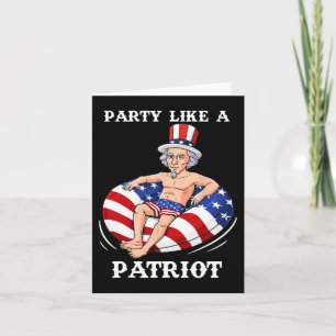 Onkel Sam 4. Juli USA Patriot Spaß Karte