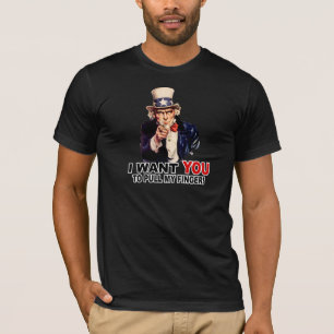 Onkel Sam BRAUCHT DICH ZIEH AN MEINEM FINGER T-Shirt