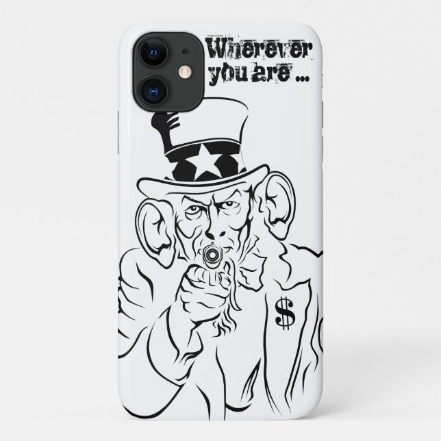 Onkel Sam Case-Mate iPhone Hülle (Rückseite)