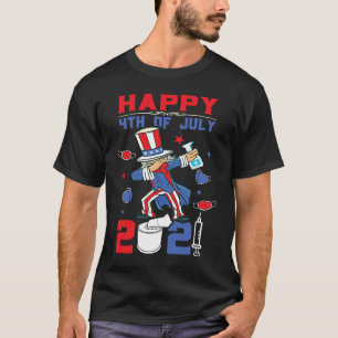 Onkel Sam dabbt am 4. Juli 2021 Kinder Jungen Mädc T-Shirt