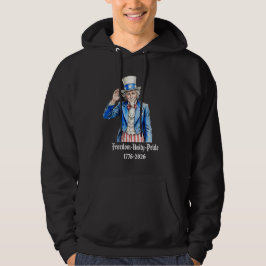 Onkel Sam Frohes 4. Juli Patriotisch Hoodie