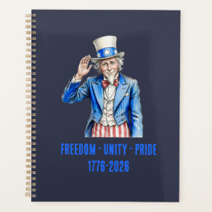 Onkel Sam Frohes 4. Juli Patriotisch Planer