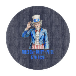 Onkel Sam Frohes 4. Juli Patriotisch Schneidebrett