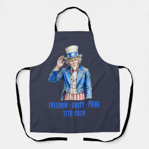Onkel Sam Frohes 4. Juli Patriotisch Schürze