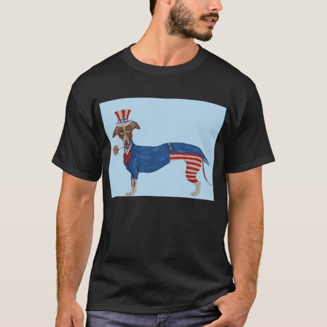 Onkel Sam Greyhound T-Shirt (Vorderseite)