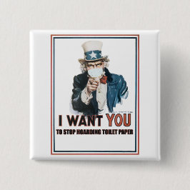 Onkel Sam "I Woll You" zu.... Button