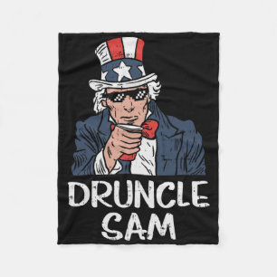 Onkel Sam Lustiger Onkel Sam Bier 4. Juli Party Fleecedecke