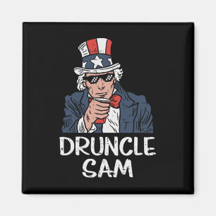 Onkel Sam Lustiger Onkel Sam Bier 4. Juli Party Magnet