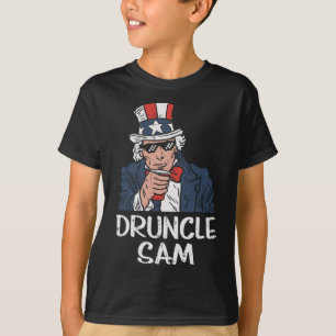 Onkel Sam Lustiger Onkel Sam Bier 4. Juli Party T-Shirt