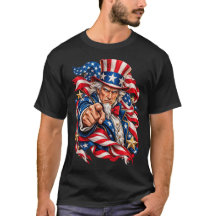 Onkel Sam Patrioten-Amerikanische Flagge