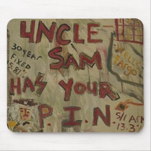 ONKEL SAM PIN NUMMER MOUSEPAD