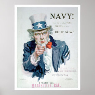 Onkel Sam ruft dich an! Enlist Navy (US02148B) Poster