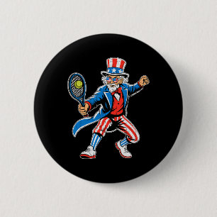 Onkel Sam Softll Amerikanische Flagge Usa Sport 4. Button