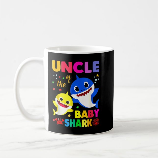 Onkel Shark Onkel Hai Familie Muttertag Kaffeetasse (Links)
