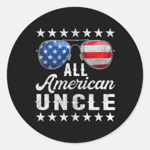 Onkel-Shirt All American Runder Aufkleber