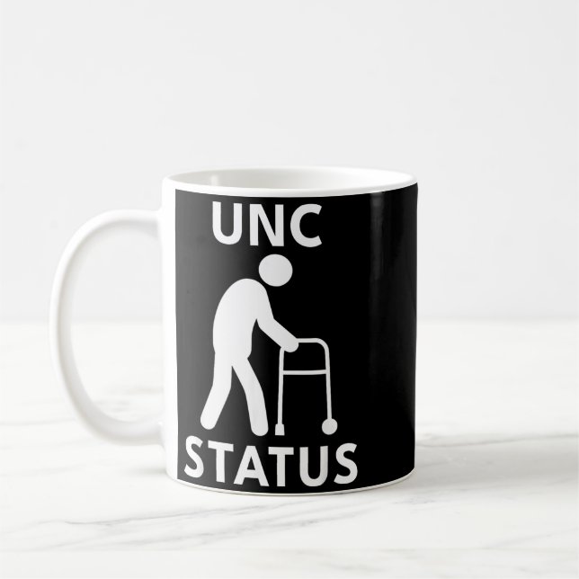 Onkel Status Lustiges Alten Leute Meme Kaffeetasse (Links)