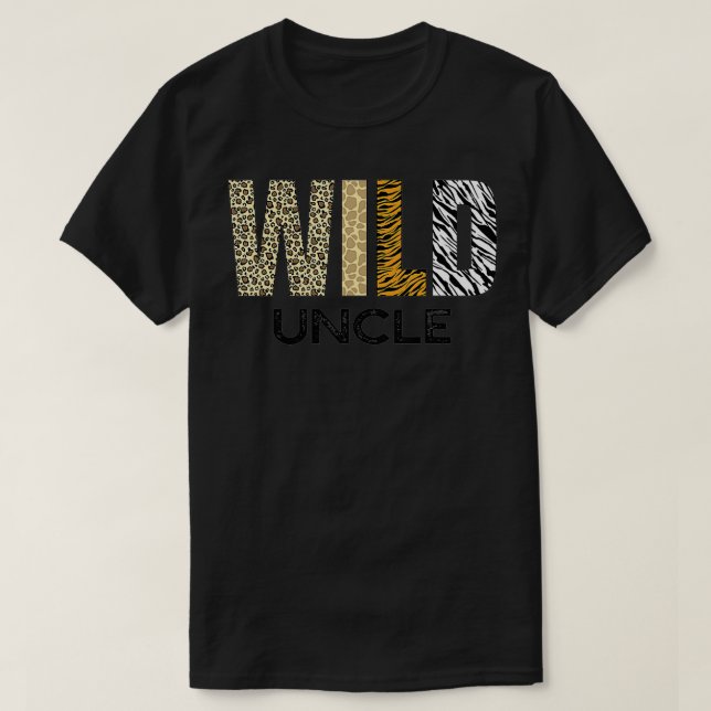 Onkel The Wild One Zoo Birthday Safari Dschungel A T-Shirt (Design vorne)