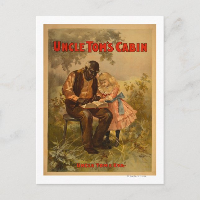 Onkel Tom's Cabin Black Man & Girl Theater Postkarte (Vorderseite)