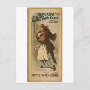 Onkel Toms Kabine, 'Eliza' Retro Theater Postkarte
