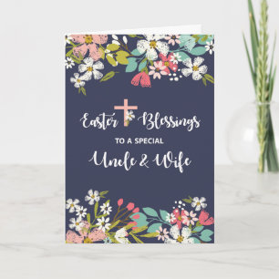 Onkel und Ehefrau Ostersegnung Christi Karte