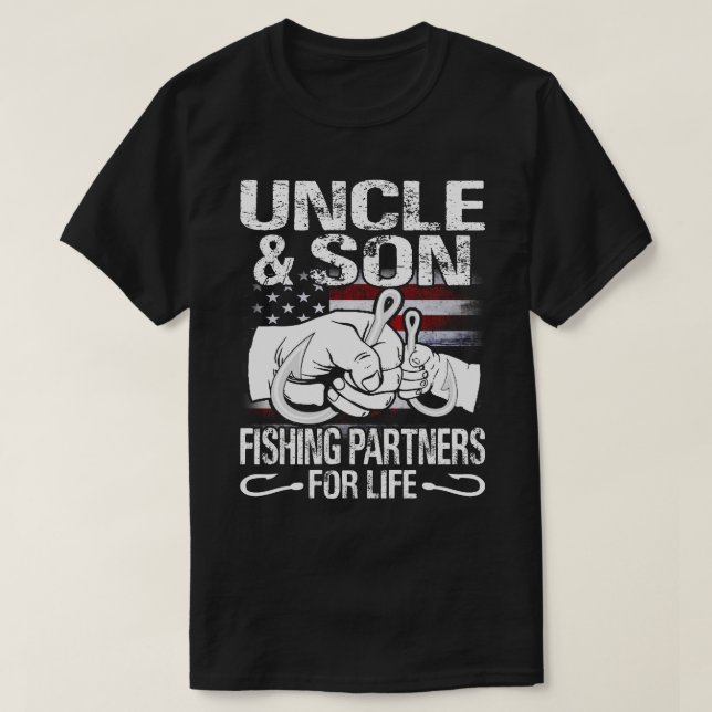 Onkel und Sohn Matching Shirts Angelpartner für (Design vorne)