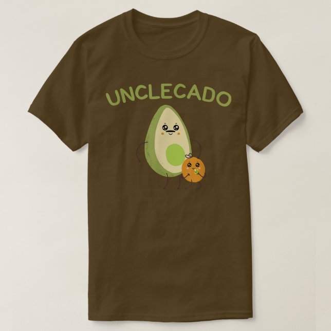 Onkel Vater Avocado lustige Ankündigung Babycado T-Shirt (Design vorne)