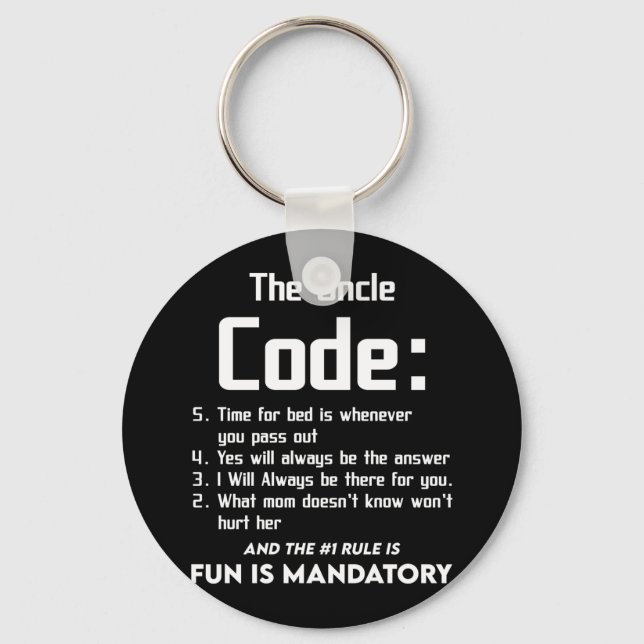 Onkel von Niece Nephew der Onkel Cool 5 Dinge Schlüsselanhänger (Vorderseite)