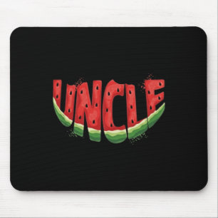 Onkel Wassermelone-Typografie - Lustige Sommerfruc Mousepad