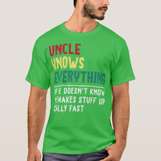 Onkel weiß alles Vatertagsgeschenk für lustigen On T-Shirt