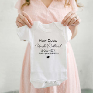 Onkel-werden-Baby-Body - Personalisiertes Geschenk Baby Strampler