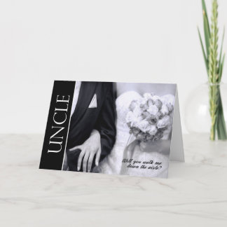 Onkel wirst du mich die Aisle-Hochzeit hinunterlau Einladung