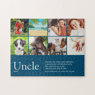 Onkel Zitat Moderne Coole Fun Foto Collage Puzzle