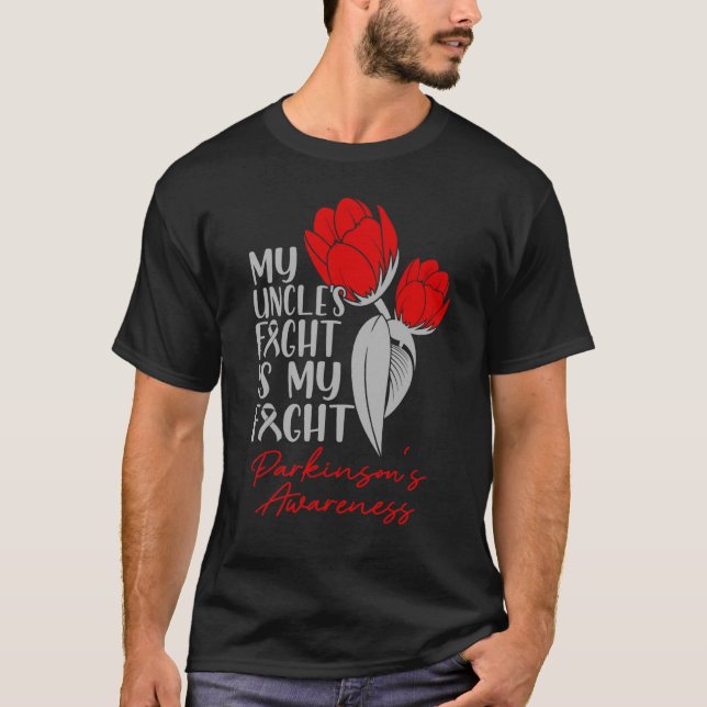 Onkels Kampf Mein Kampf Parkinson's Red Tulip T-Shirt (Vorderseite)